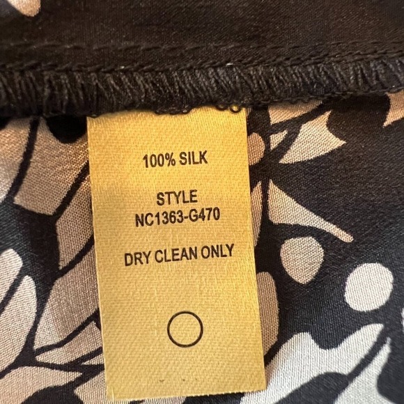 Presley Skye Black Butterfly Print Long Sleeve Maxi Dress 100% silk Size Small - Picture 5 of 10